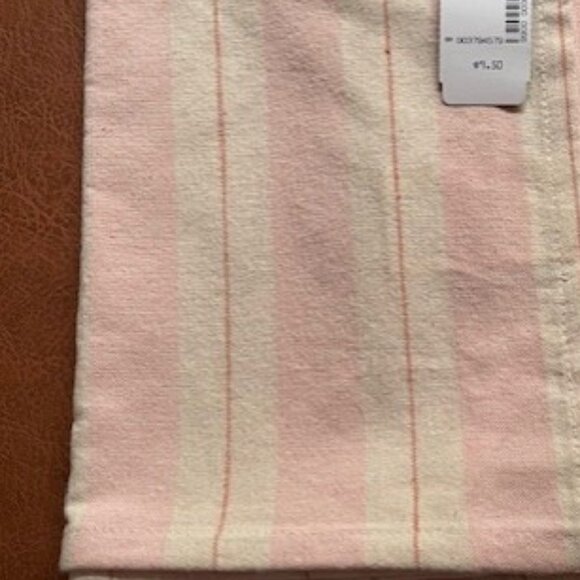 NWT SIMONS Pink Stripe Organic Cotton Tea Towel set of 2 50cm x 70cm - Picture 5 of 6
